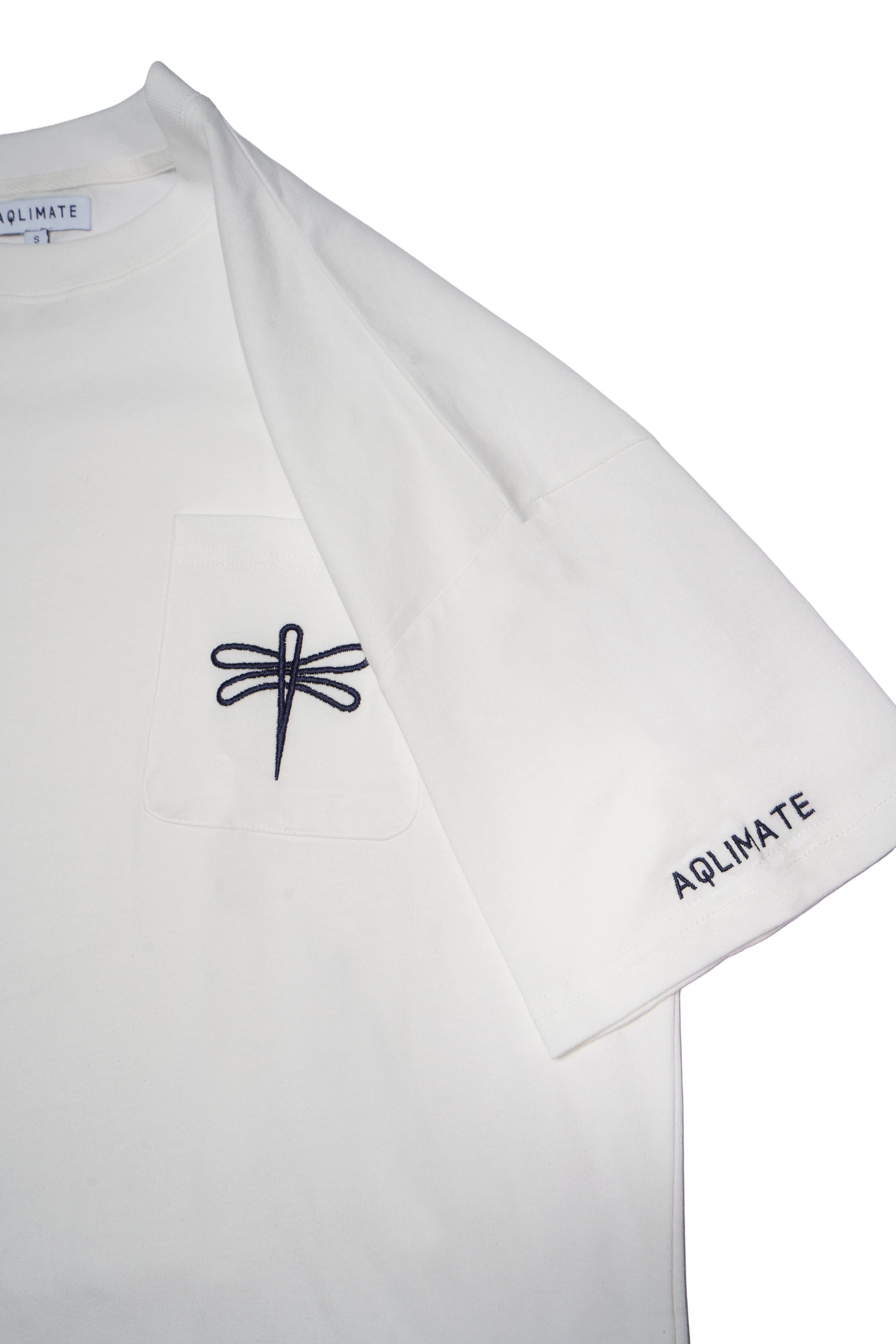 ‘Dragonfly’ Pocket Tee (White)
