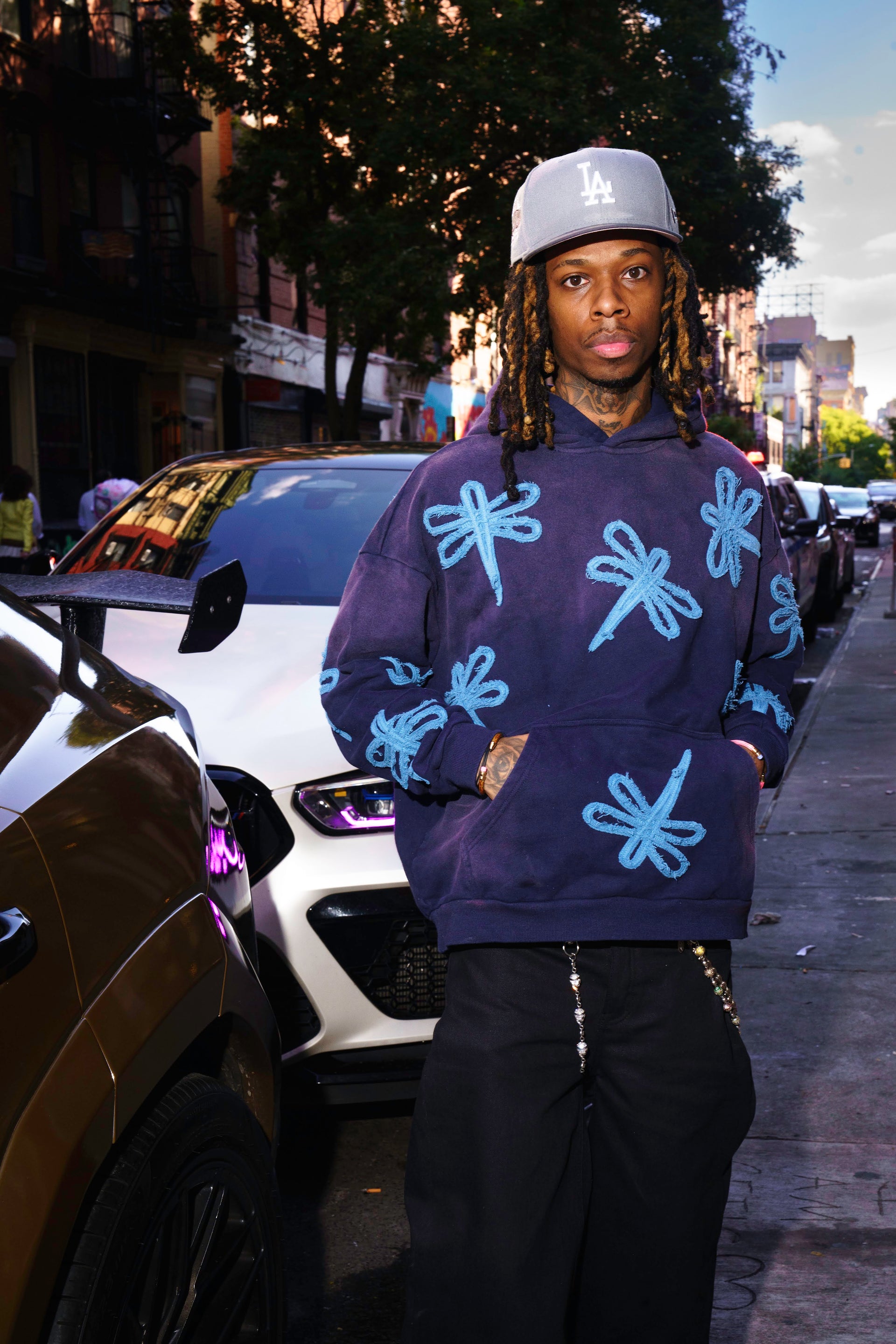 'Blue Raspberry' Dragonfly Hoodie