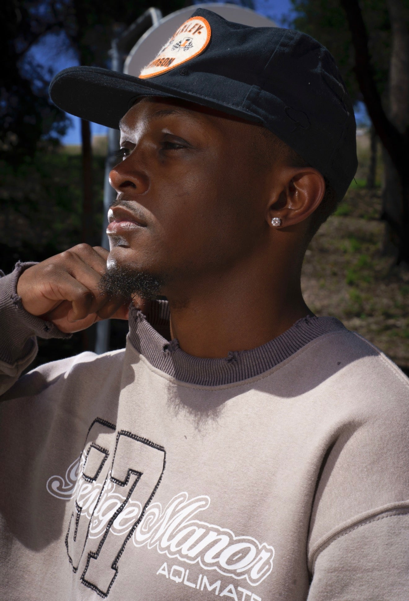 Ameri VINTAGE - Ameri FUR PATCHWORK SWEAT エコファー スウェット All American' Crewneck